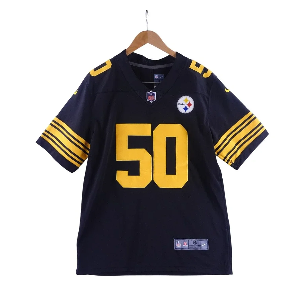 Nike Mens Small Ryan Shazier Pittsburgh Steelers Jersey Black Gold NFL 50